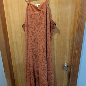 Maurices Rust Cotton Fabric